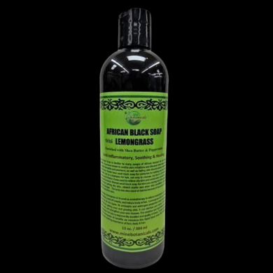 African Black Soap with Lemongrass (Liquid)