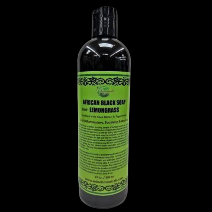 African Black Soap with Lemongrass (Liquid)