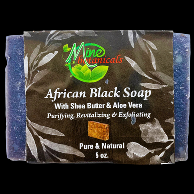 African Black Soap with Shea Butter & Aloe Vera