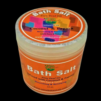 Bath Salt Infused with Coconut & Papaya