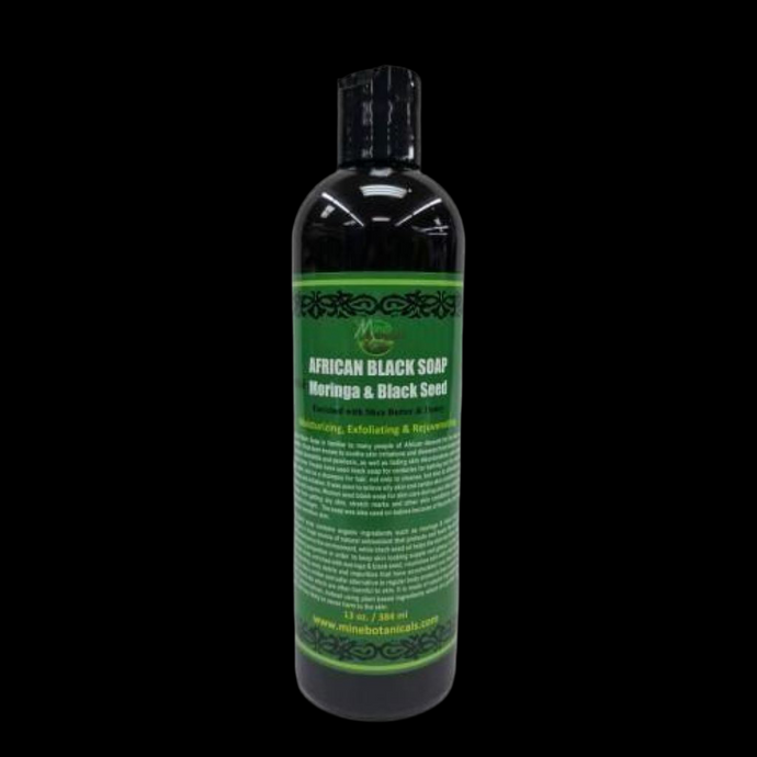 African Black Soap with Moringa and Black Seed