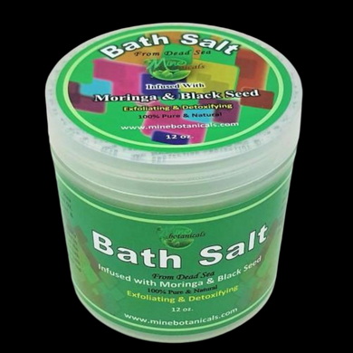 Bath Salt Infused with Moringa & Black Seed