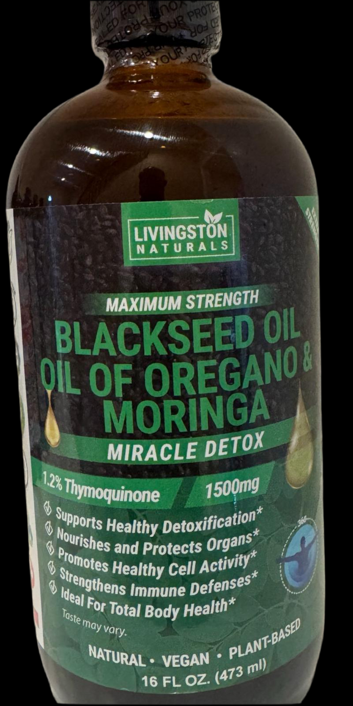 Black Seed Oil With Oil of Oregano and Moringa