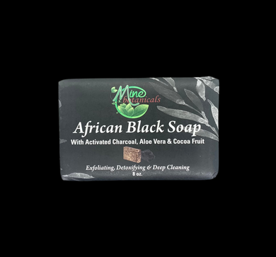 African Black Soap with Activated Charcoal, Aloe Vera & Coca Fruit