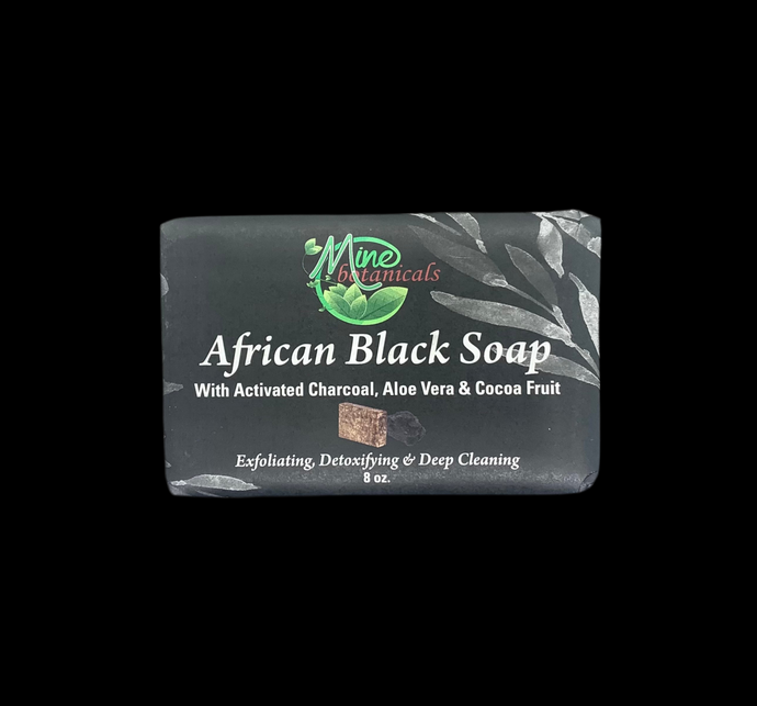 African Black Soap with Activated Charcoal, Aloe Vera & Coca Fruit