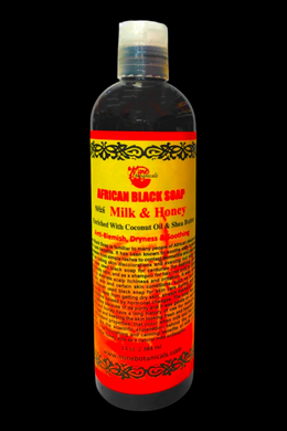 African Black Soap with Milk and Honey (Liquid)
