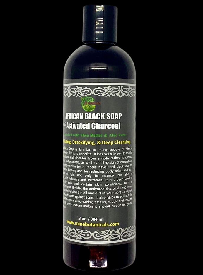 Activated Charcoal Liquid Black Soap