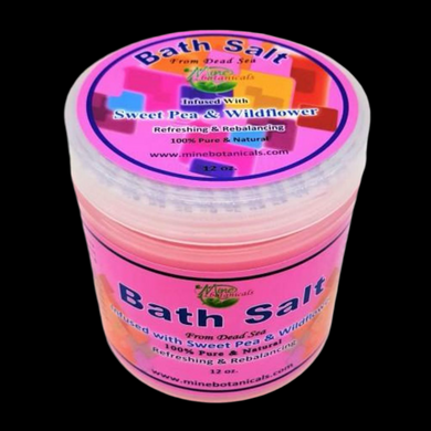 Bath Salt Infused with Sweet Pea & Wildflower