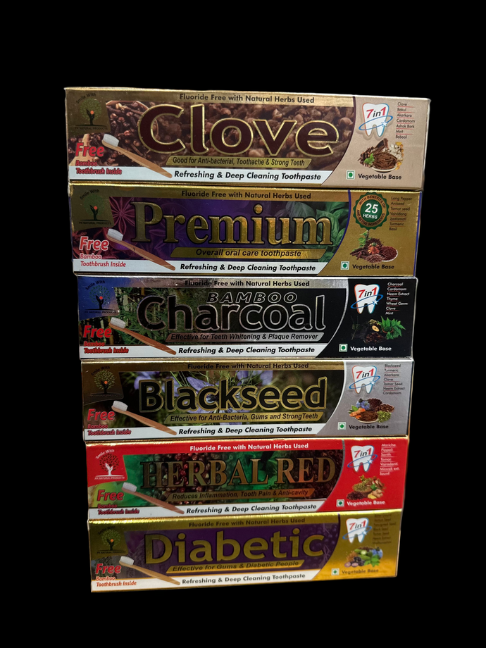 All Natural Toothpaste with free toothbrush