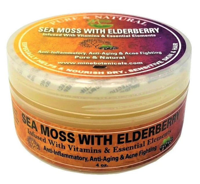 Sea Moss With Elderberry Infused With Vitamins & Essential Elements