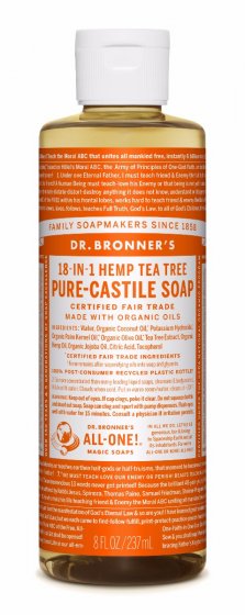 18 in 1 Hemp Tea Tree Pure Castile Soap