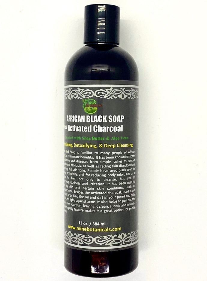 Activated Charcoal Liquid Black Soap