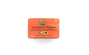 Coconut & Papaya Bar Soap with Papaya Fruit & Vanilla Flower Extract