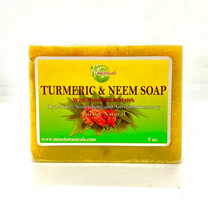 Turmeric & Neem soap with patchouli and Myrrh