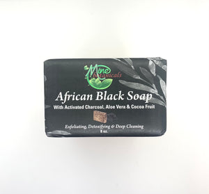 African Black Soap with Activated Charcoal, Aloe Vera & Coca Fruit