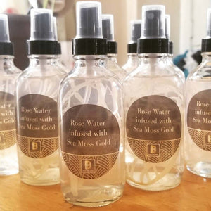 Rose Water infused with Sea Moss Gold