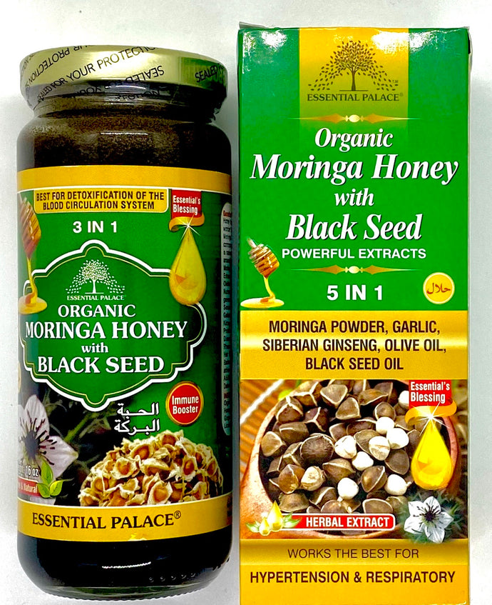 Organic Moringa Honey with Black Seed