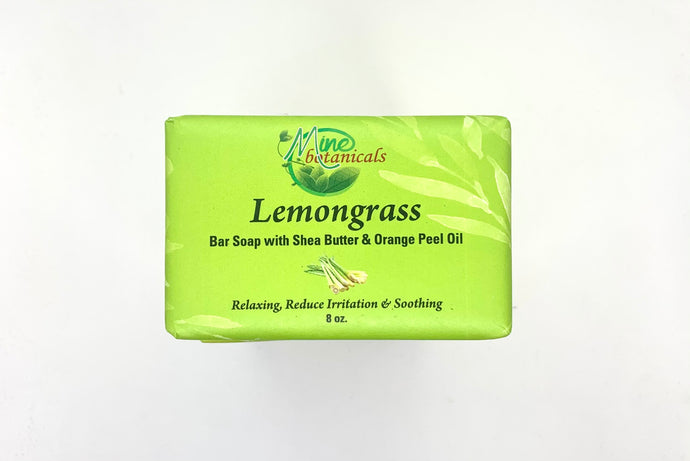 Lemongrass Bar Soap with Shea Butter & Orange Peel Oil